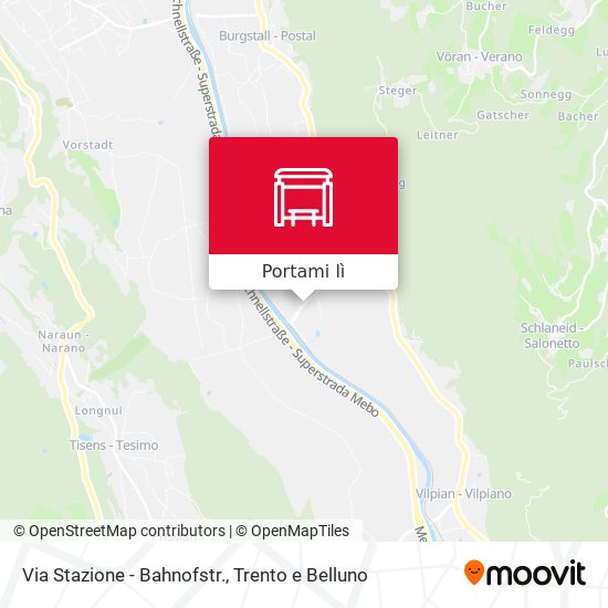 Mappa Via Stazione - Bahnofstr.