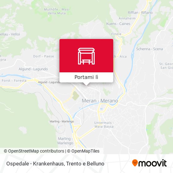 Mappa Ospedale - Krankenhaus