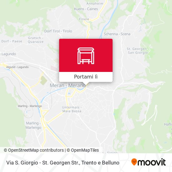 Mappa Via S. Giorgio - St. Georgen Str.
