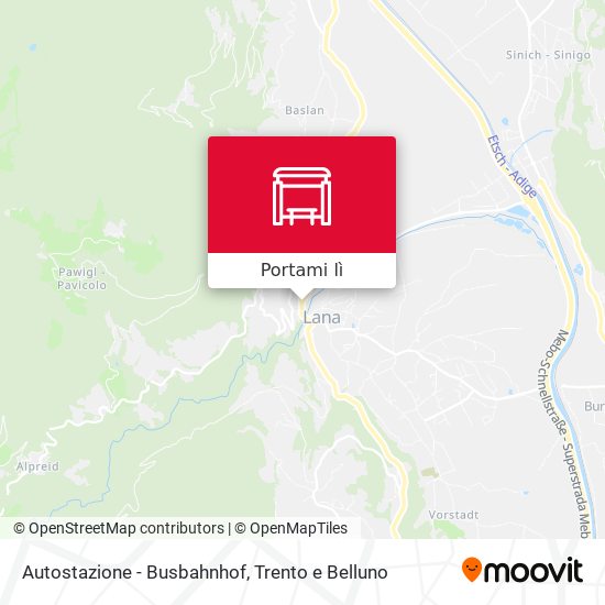 Mappa Autostazione - Busbahnhof