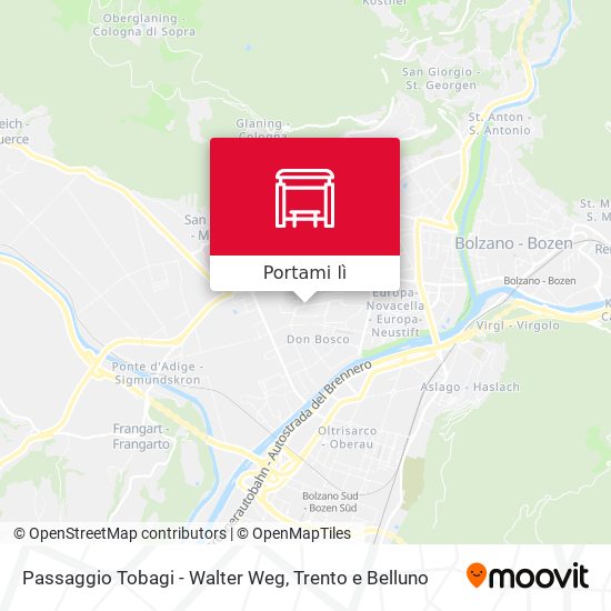 Mappa Passaggio Tobagi - Walter Weg