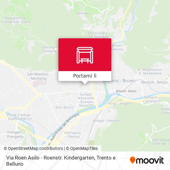 Mappa Via Roen Asilo - Roenstr. Kindergarten