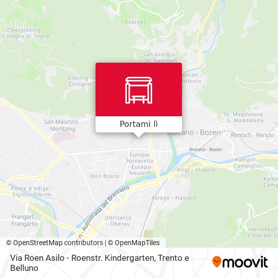 Mappa Via Roen Asilo - Roenstr. Kindergarten