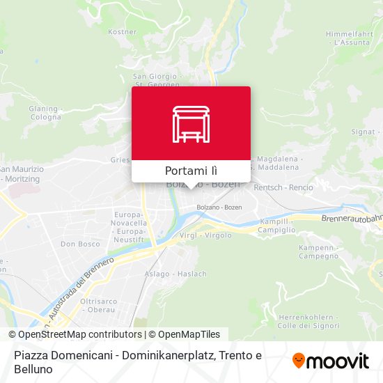 Mappa Piazza Domenicani - Dominikanerplatz