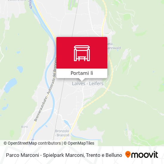 Mappa Parco Marconi - Spielpark Marconi