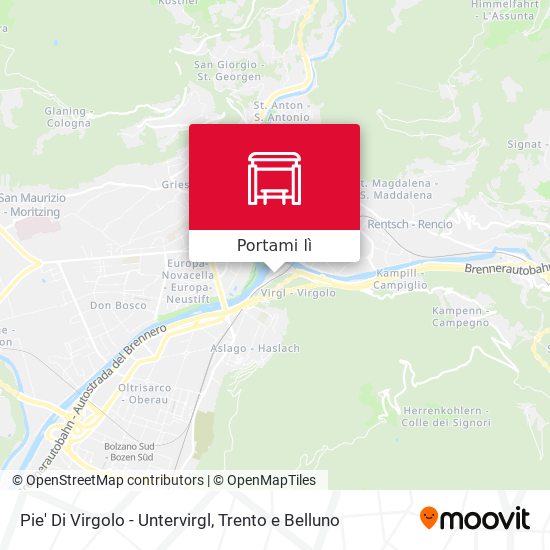 Mappa Pie' Di Virgolo - Untervirgl