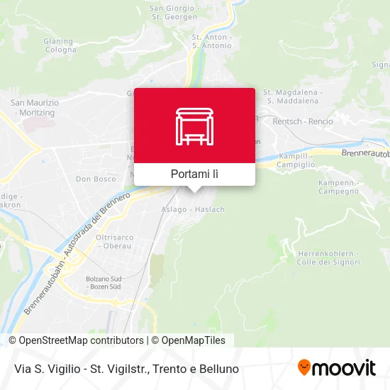 Mappa Via S. Vigilio - St. Vigilstr.