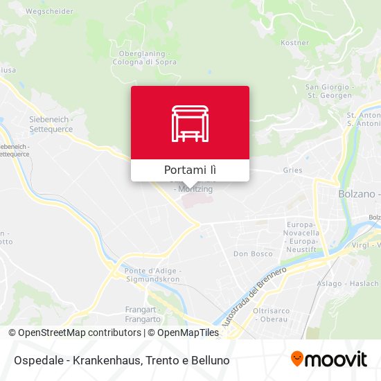 Mappa Ospedale - Krankenhaus
