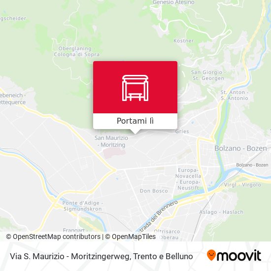 Mappa Via S. Maurizio - Moritzingerweg