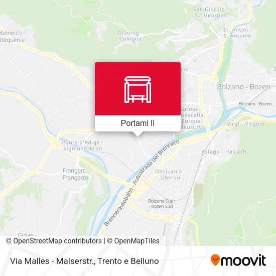 Mappa Via Malles - Malserstr.