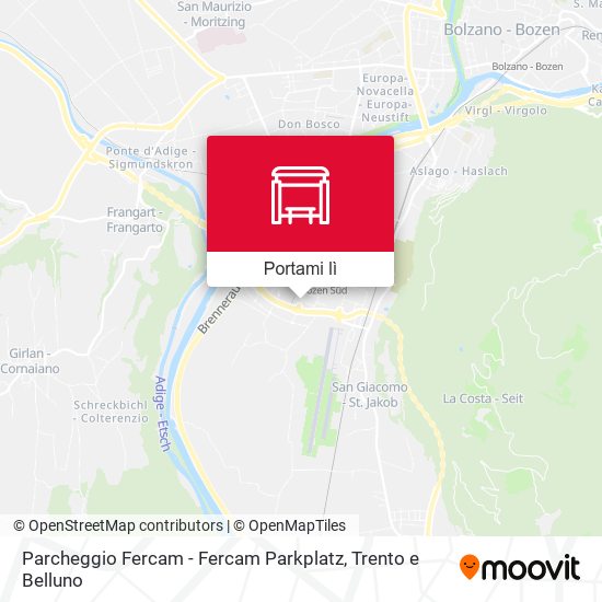 Mappa Parcheggio Fercam - Fercam Parkplatz