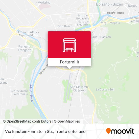 Mappa Via Einstein - Einstein Str.