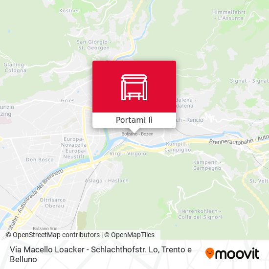 Mappa Via Macello Loacker - Schlachthofstr. Lo