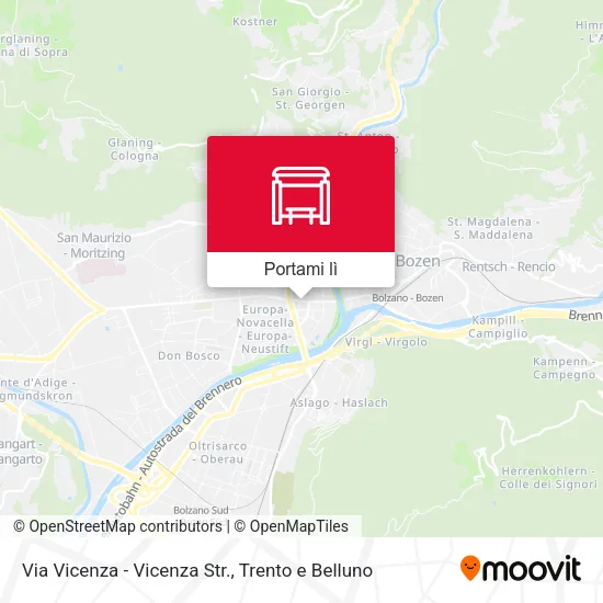 Mappa Via Vicenza - Vicenza Str.