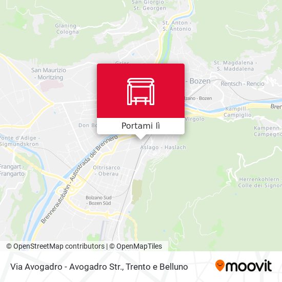 Mappa Via Avogadro - Avogadro Str.