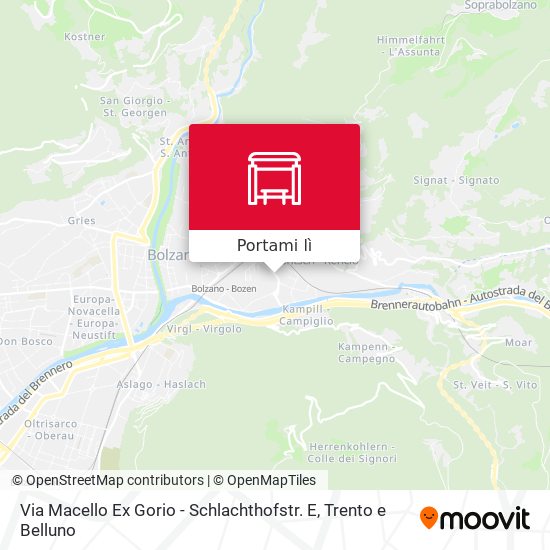 Mappa Via Macello Ex Gorio - Schlachthofstr. E