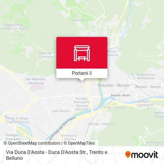Mappa Via Duca D'Aosta - Duca D'Aosta Str.