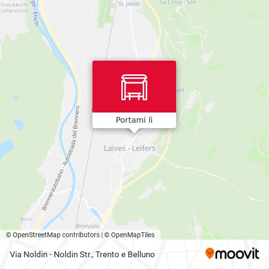 Mappa Via Noldin - Noldin Str.