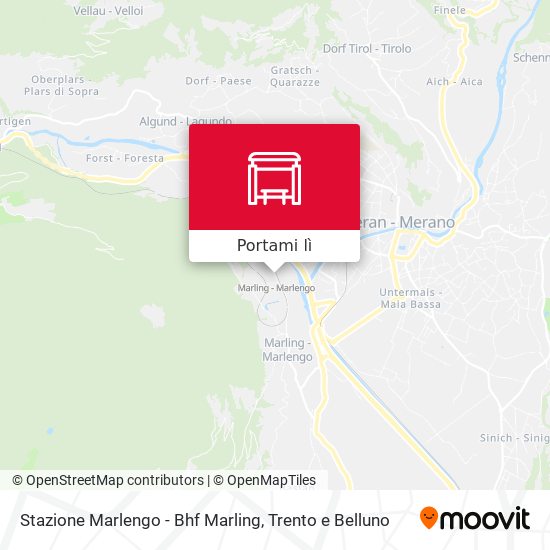 Mappa Stazione Marlengo - Bhf Marling
