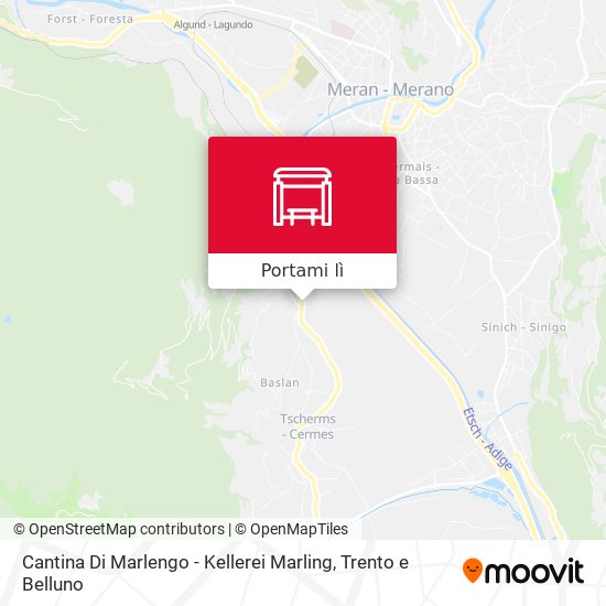 Mappa Cantina Di Marlengo - Kellerei Marling