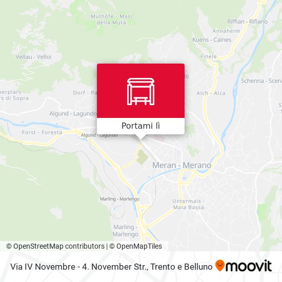 Mappa Via IV Novembre - 4. November Str.