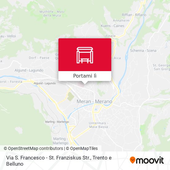 Mappa Via S. Francesco - St. Franziskus Str.