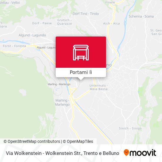 Mappa Via Wolkenstein - Wolkenstein Str.