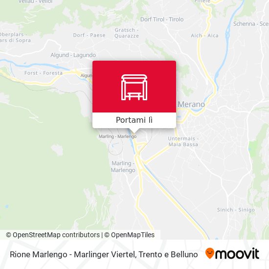 Mappa Rione Marlengo - Marlinger Viertel