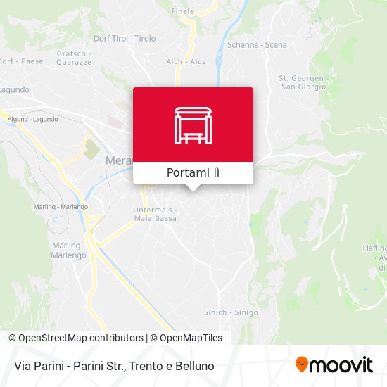 Mappa Via Parini - Parini Str.