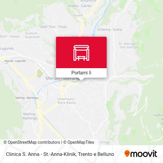Mappa Clinica S. Anna - St.-Anna-Klinik