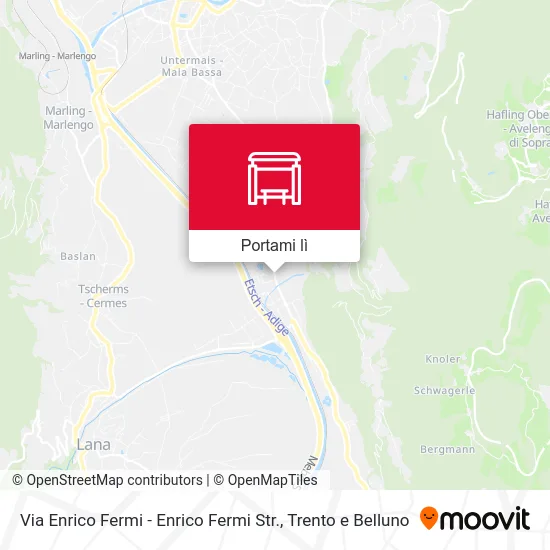 Mappa Via Enrico Fermi - Enrico Fermi Str.