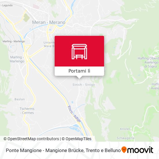 Mappa Ponte Mangione - Mangione Brücke