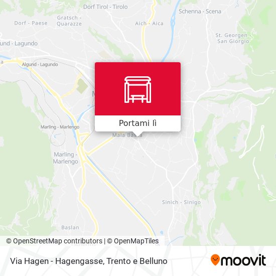 Mappa Via Hagen - Hagengasse