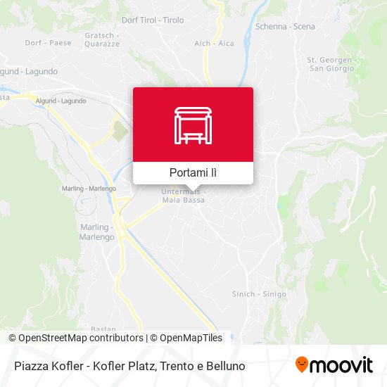 Mappa Piazza Kofler - Kofler Platz