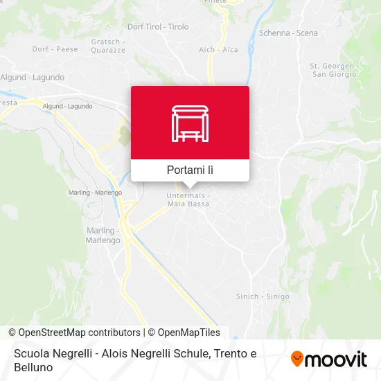 Mappa Scuola Negrelli - Alois Negrelli Schule
