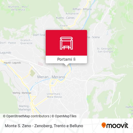 Mappa Monte S. Zeno - Zenoberg