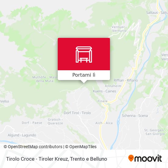 Mappa Tirolo Croce - Tiroler Kreuz