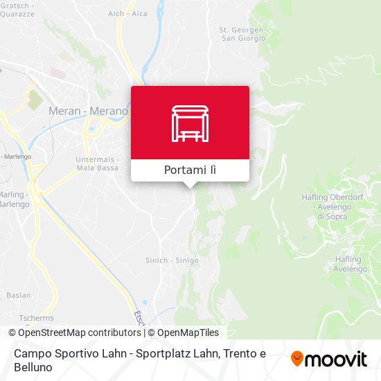 Mappa Campo Sportivo Lahn - Sportplatz Lahn