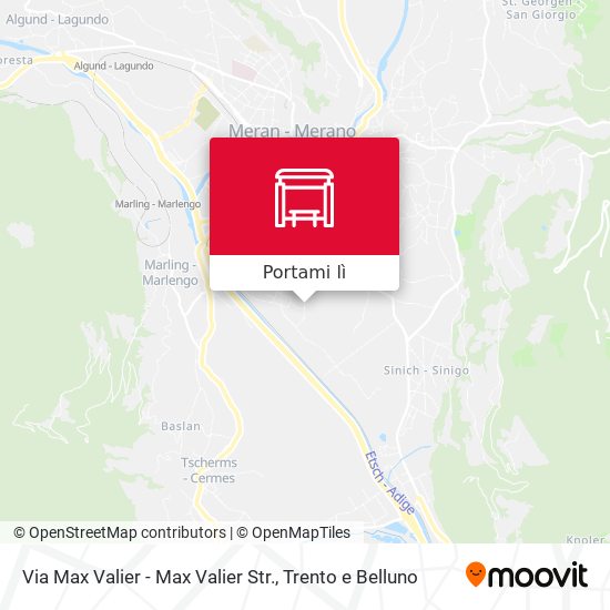 Mappa Via Max Valier - Max Valier Str.