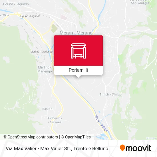 Mappa Via Max Valier - Max Valier Str.