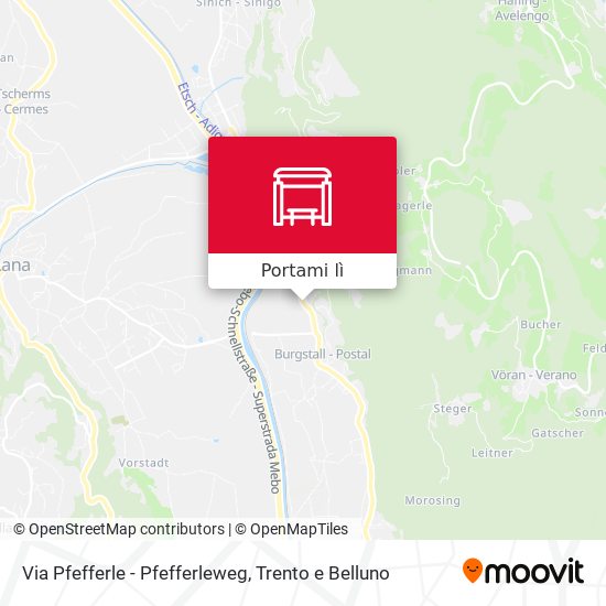 Mappa Via Pfefferle - Pfefferleweg