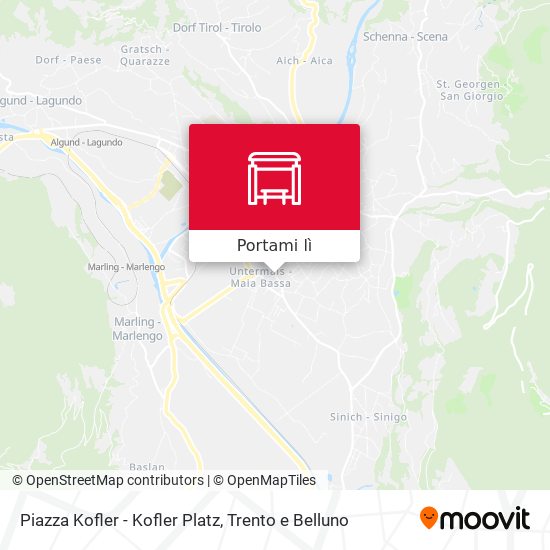 Mappa Piazza Kofler - Kofler Platz