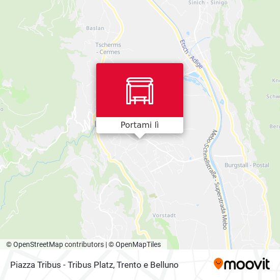 Mappa Piazza Tribus - Tribus Platz