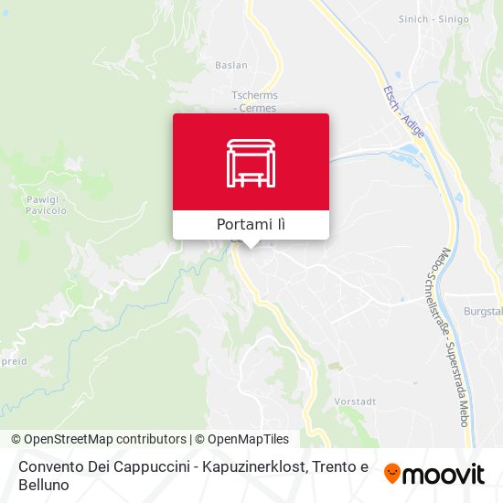 Mappa Convento Dei Cappuccini - Kapuzinerklost