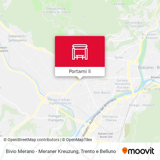 Mappa Bivio Merano - Meraner Kreuzung