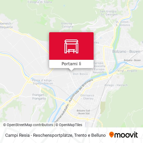 Mappa Campi Resia - Reschensportplätze