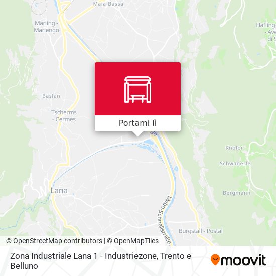 Mappa Zona Industriale Lana 1 - Industriezone