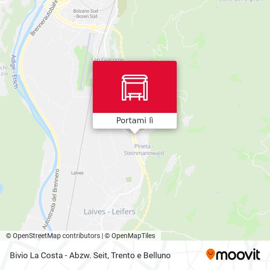 Mappa Bivio La Costa - Abzw. Seit