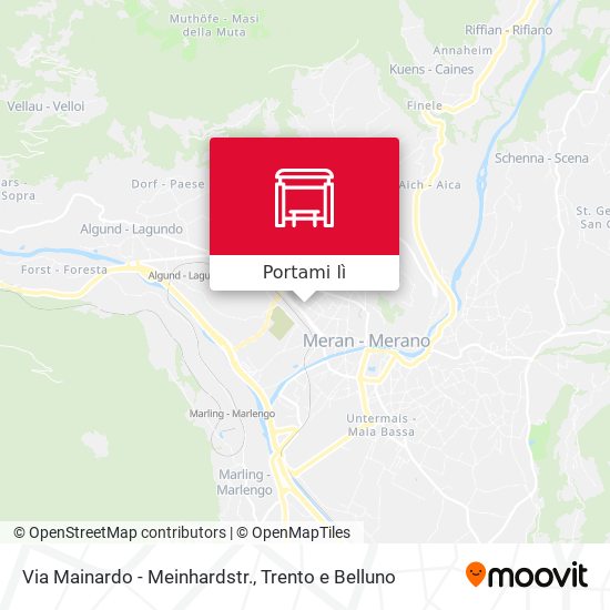 Mappa Via Mainardo - Meinhardstr.