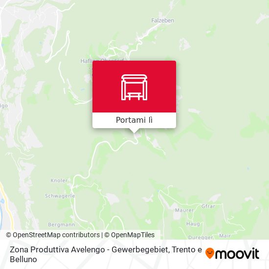 Mappa Zona Produttiva Avelengo - Gewerbegebiet